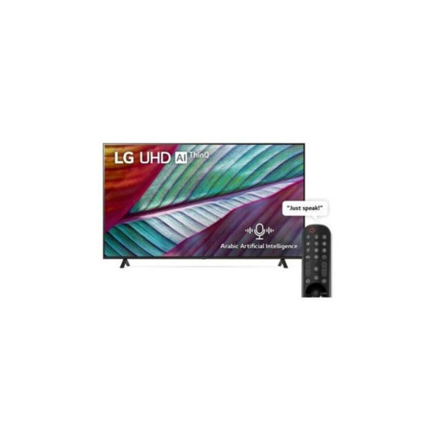 تلفاز إل جي 50UR78006LL بحجم 50 بوصة، دقة 4K UHD، وتقنيات HDR10 Pro وwebOS الذكي.