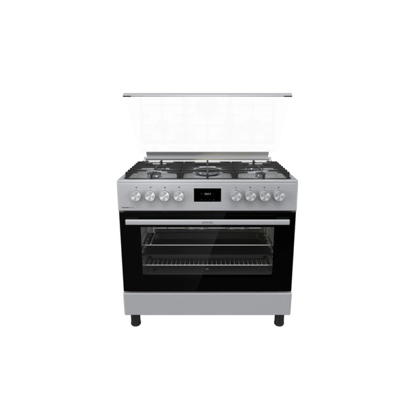 طباخ جورنجي غازي - 5 شعلات - GGI9C21X - 90 سم - فرن غاز 110 لتر - باب Soft Close