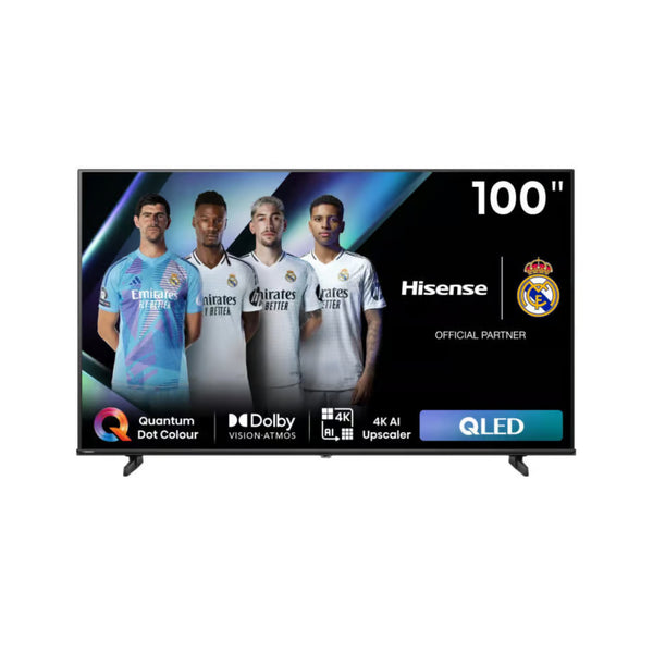 تلفزيون هايسنس 100 بوصة QLED UHD – موديل 100E7N – سمارت – إصدار 2024