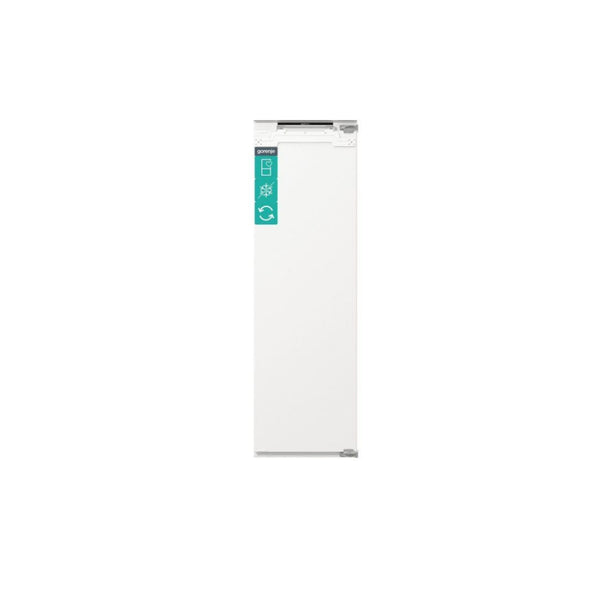 مُجمِّدة عمودية مدمجة Gorenje طراز FNCI517E62WF (تصميم أبيض ولائق للمطابخ المدمجة، مع وظائف ذكية لحفظ وحماية الغذاء).