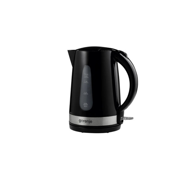 لاية كهربائية Gorenje K17BK سعة 1.7 لتر طاقة 2200 W قاعدة دوّارة 360° مؤشر ماء فلتر كلس حماية غليان وتشفيف آمن تصميم عملي وخفيف الوزن